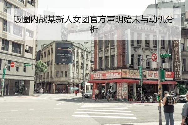 饭圈内战某新人女团官方声明始末与动机分析